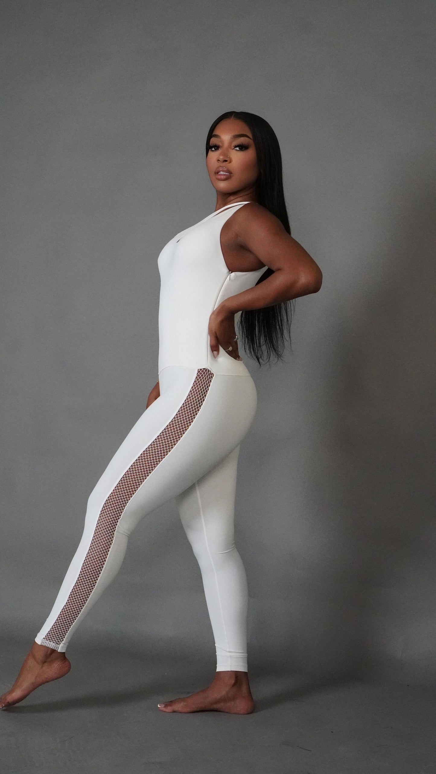 Power Mesh Bodysuit + Matching headband