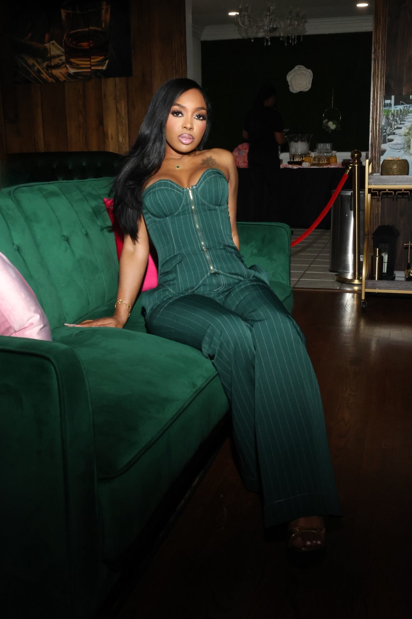 Emerald Empire Corset Set