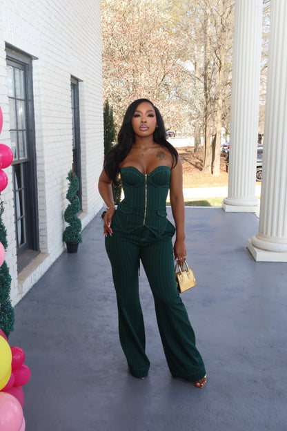 Emerald Empire Corset Set