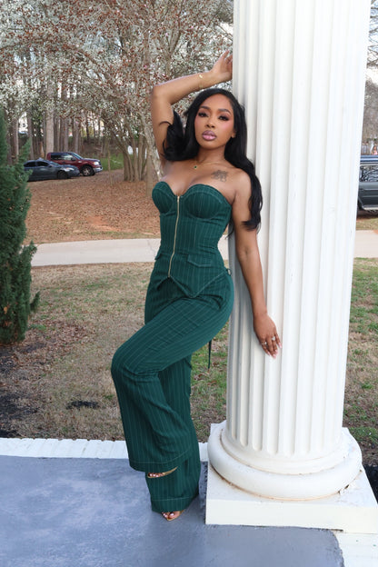 Emerald Empire Corset Set