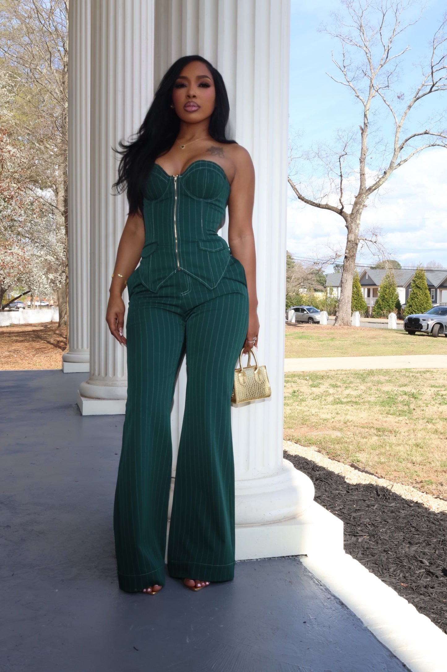 Emerald Empire Corset Set