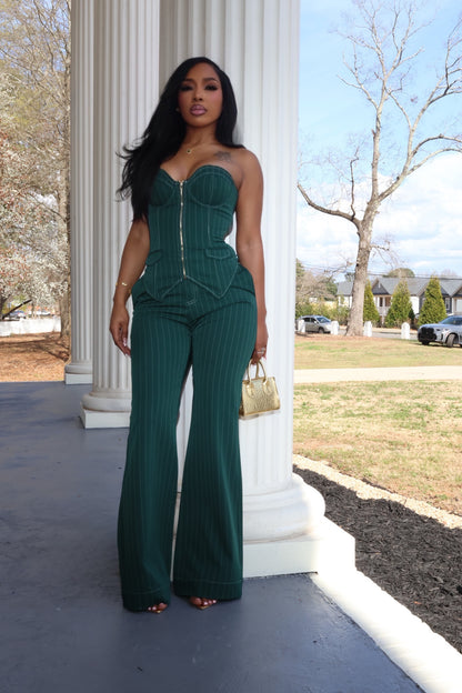 Emerald Empire Corset Set