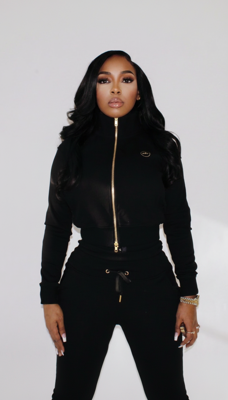 Noir Midnight Jogger Set + Matching Headband