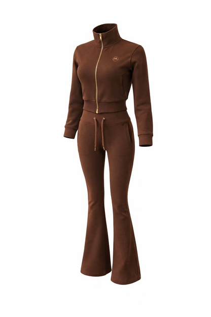 Espresso Luxe Jogger Set + Matching Headband