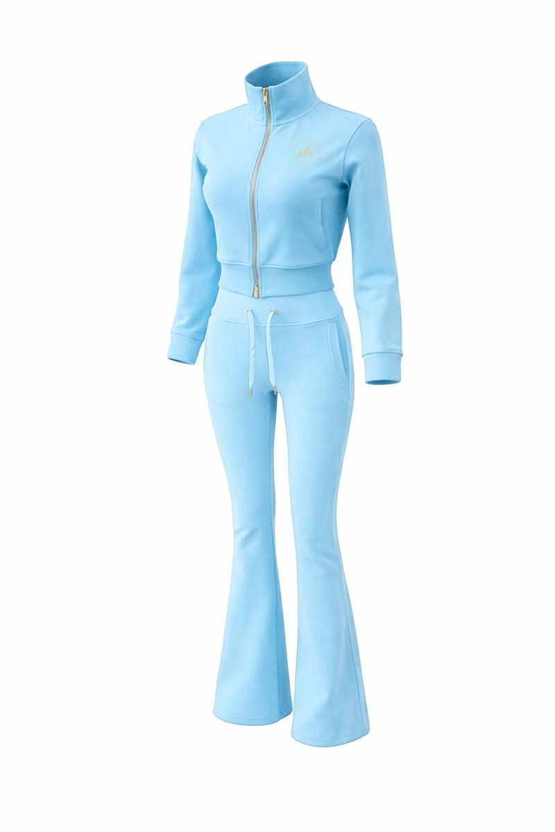 Ice Blue Jogger Set + Matching Headband