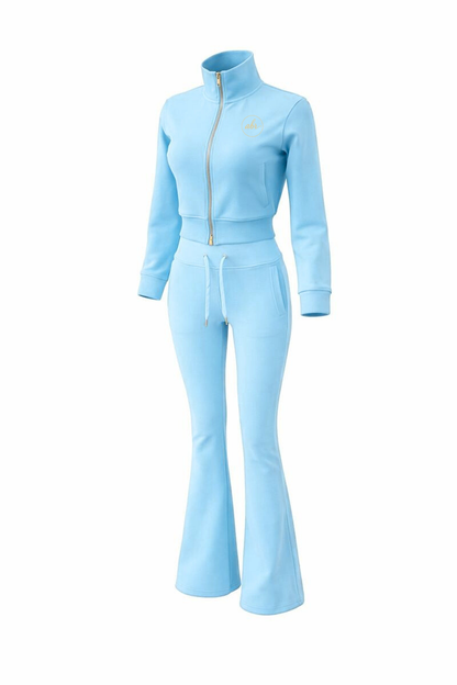 Ice Blue Jogger Set + Matching Headband